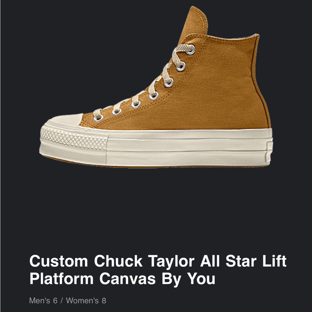 Chuck Taylor All Star Platform Converse Mustard Color